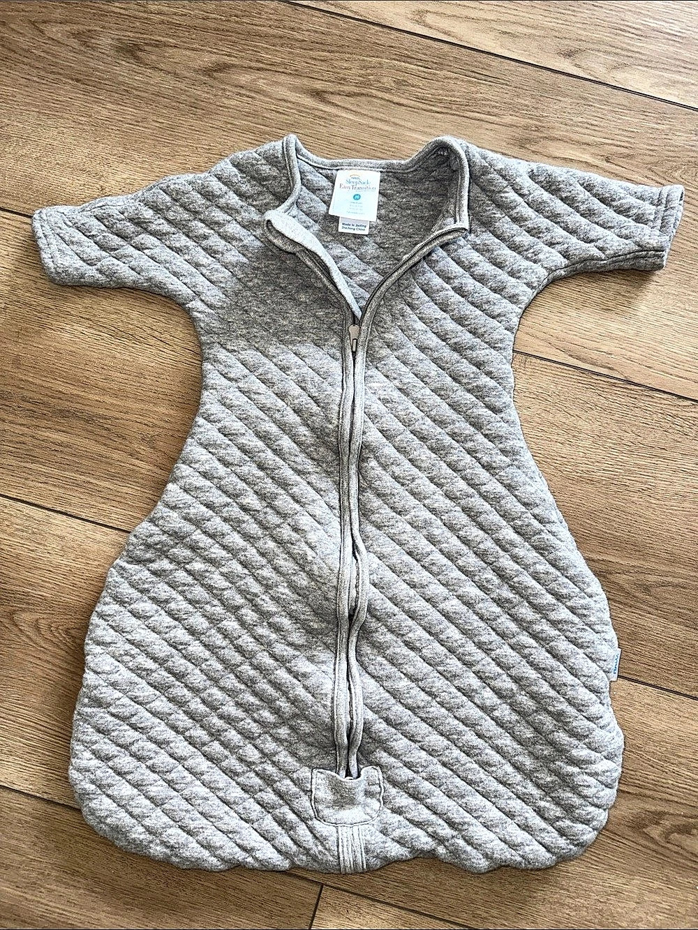 Halo Easy Transition Quilted Sleep sack in Gray Baby M